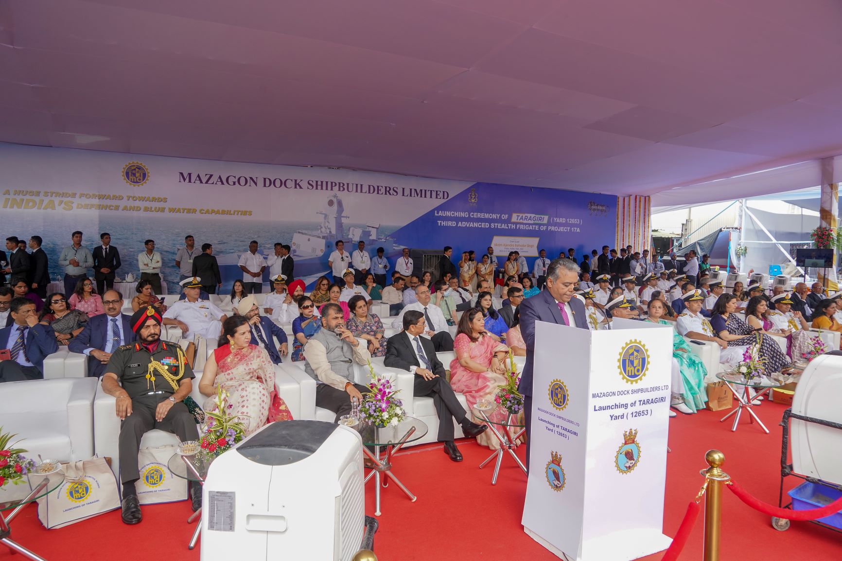 Launching Ceremony of Taragiri (Y-12653) Third Advanced Stealth Frigate of P17A-11th Sep 2022123